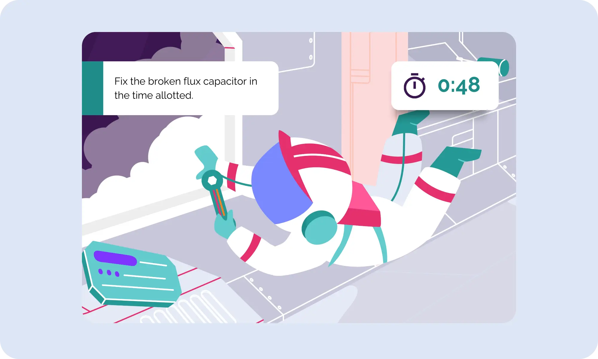 Solving a SimTutor Author simulation within a specific timeframe